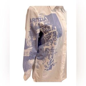 ARITZIA button down shirt 🤍🩵